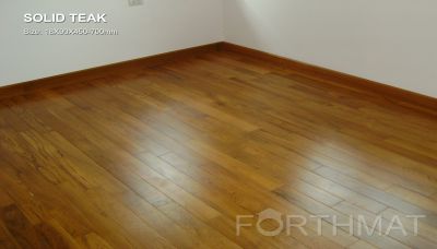 พื้นไม้จริง Solid Original Floor พื้นไม้จริงทำสีสำเร็จรูปแบบรางมีลิ้นรอบตัว